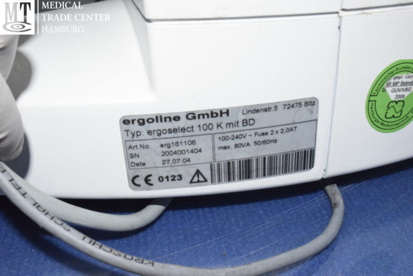 Ergoline Ergoselect 100 K mit BD  ergometer, Fahrrad-Ergometer