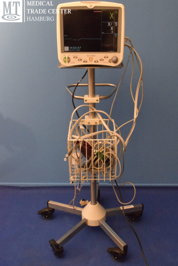 GE Dash 5000 Patient Monitor NBP SPO2 Temp ECG Wireless