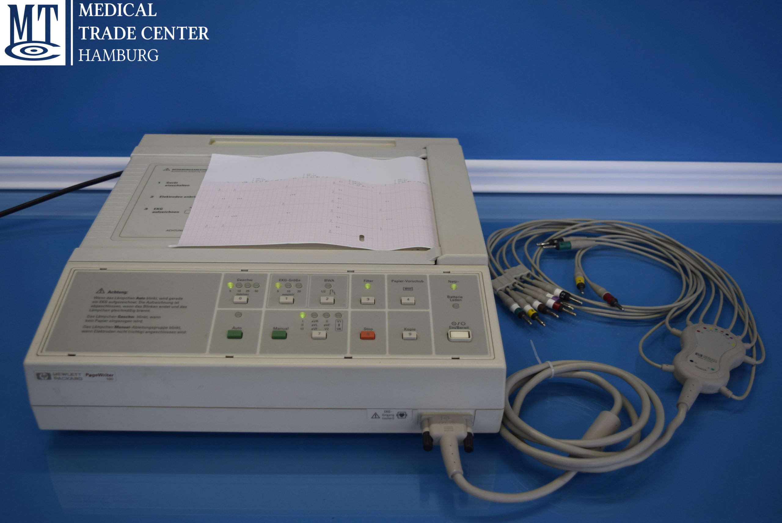 Hewlett Packard M1772A ECG EKG with Patient Cable MTC Hamburg