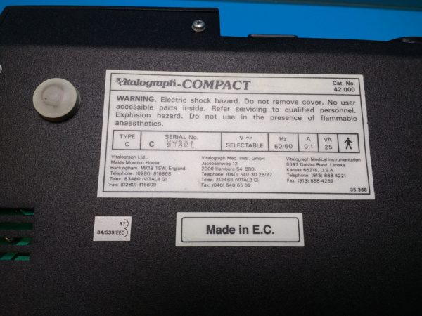 Vitalograph Compact Spirometer Lungenfunktionsmeßgerät