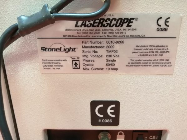 Stonlight Laserscope 0010-9260 Laser - Holmium