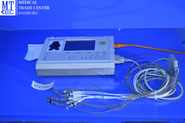 Nihon Kohden Cardiofax GEM ECG 9020K mit Ableitungskabel 6 Kanal