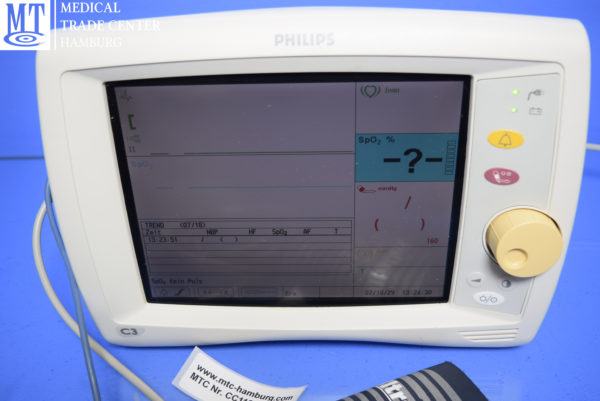 Philips C3 Patient Monitor Portable Vital Signs Monitor NIBP SPO2 EKG