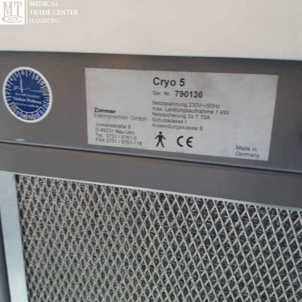 Zimmer Cryo 5 Ganzkoerperkaeltetherapiegeraet