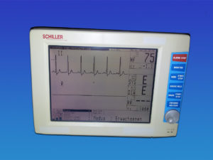 Patientenüberwachungsmonitor Schiller ARGUS TM-7 D EKG & Blutdrück Überwachung