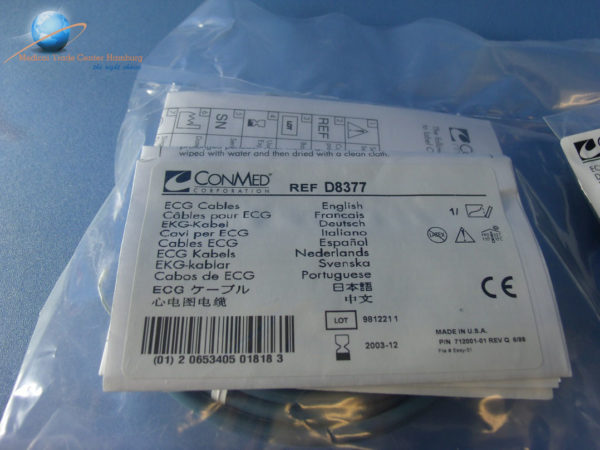 Conmed 8377 EKG-Kabel  MIT DL24-03 EKG-Führungsdrähte