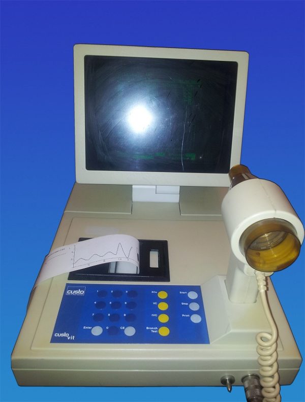 Spirometer Custo vit R mit Widerstandsmessung Großer Monitor kpl.