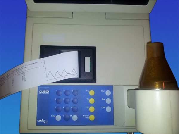 Spirometer Custo vit R mit Widerstandsmessung Großer Monitor kpl.