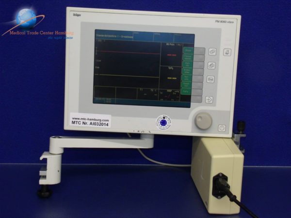 Dräger PM 8060 Vitara Überwachungsmonitor Inkl Netzteil