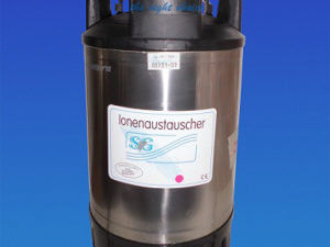 Ionenaustauscher aus Edelstahl (V4A) / Wasseraufbereitung 13,5L / 10 Bar