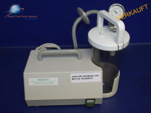 MEDAP P7050  Tragbarer Sekretsauger  mit 1- Liter- Glas