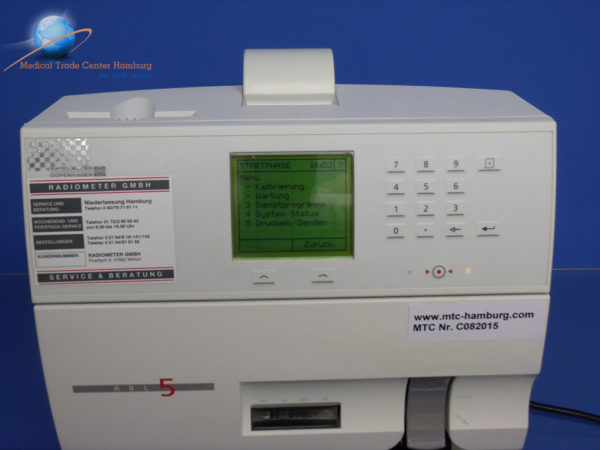 Radiometer ABL 5 Blood Gas Analyzer