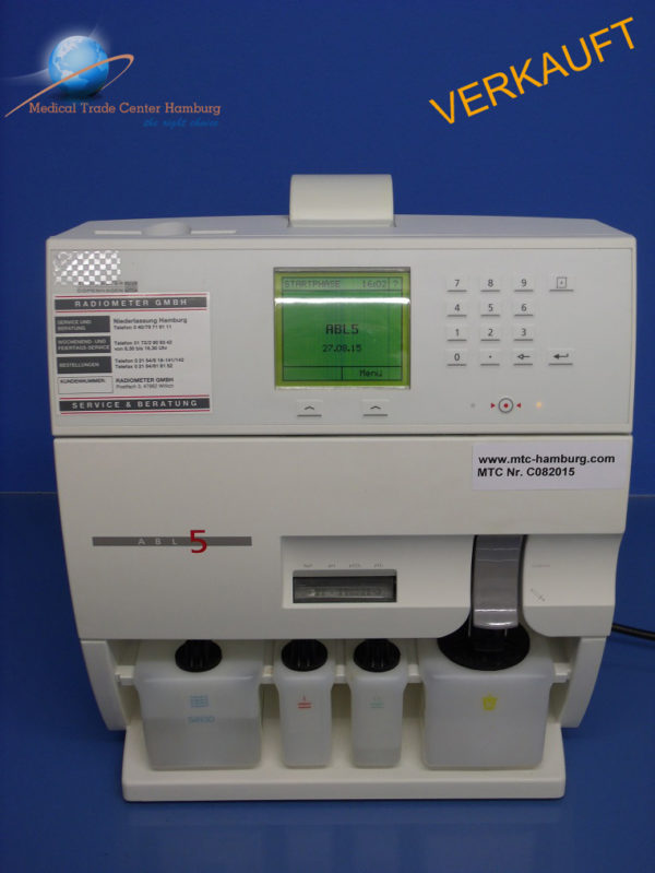 Radiometer ABL 5 Blood Gas Analyzer