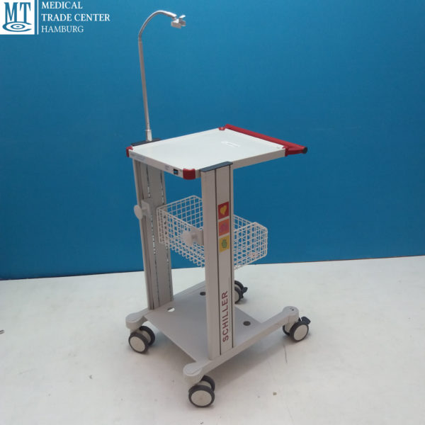 Schiller EKG Gerätewagen Rollbar