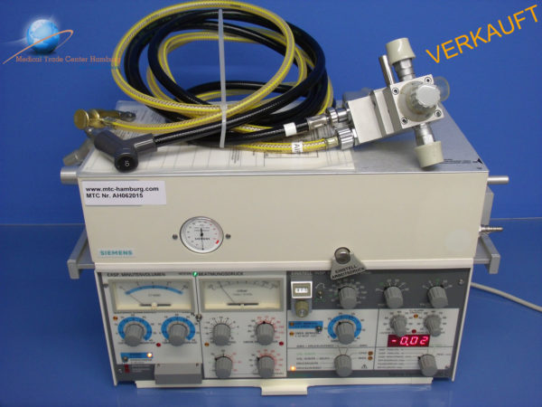 Siemens Sevo Ventilator SV 900C mit O2 Mixer