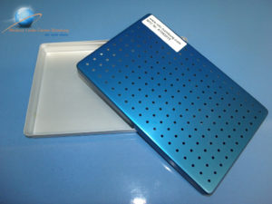 Sterilisationsbox Box, Steri Behälter, Blau